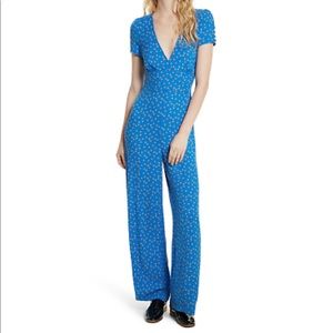 FREE PEOPLE Mia blue jumpsuit